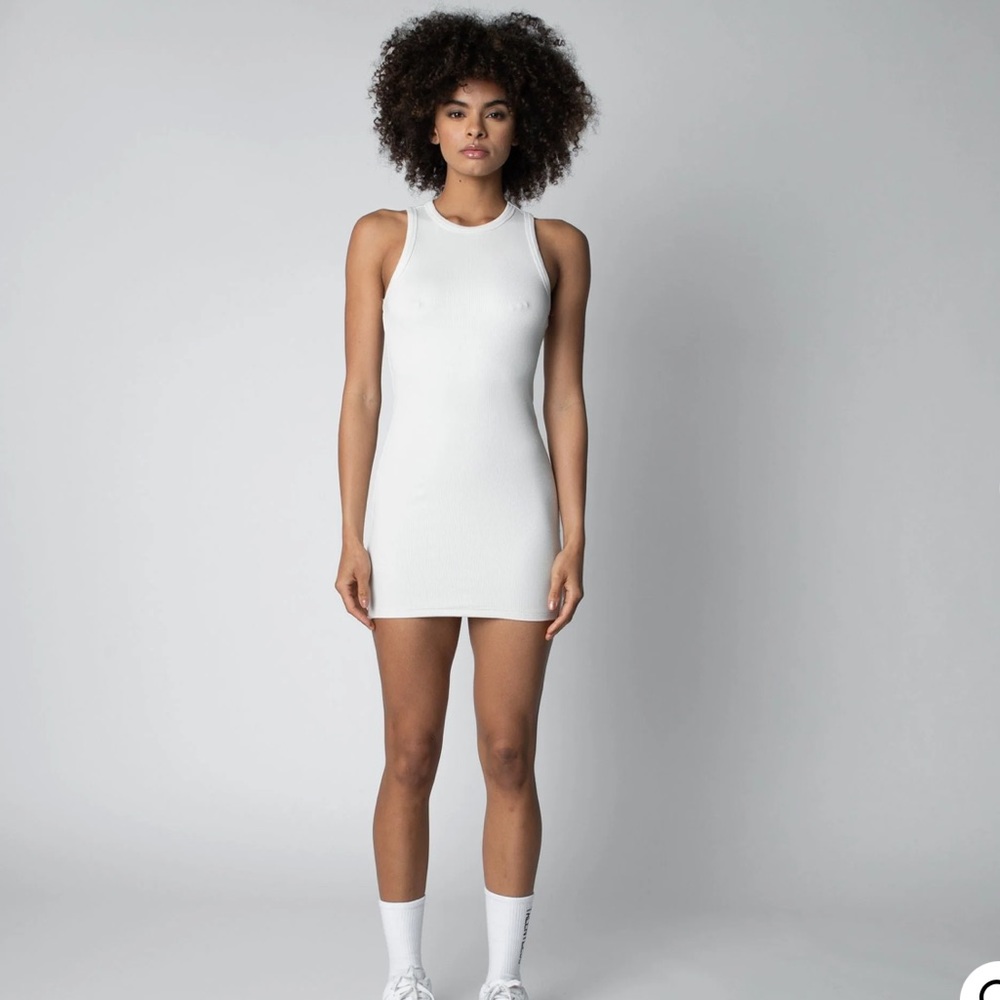 NWT Talentless High neck Contour Dress in Bone